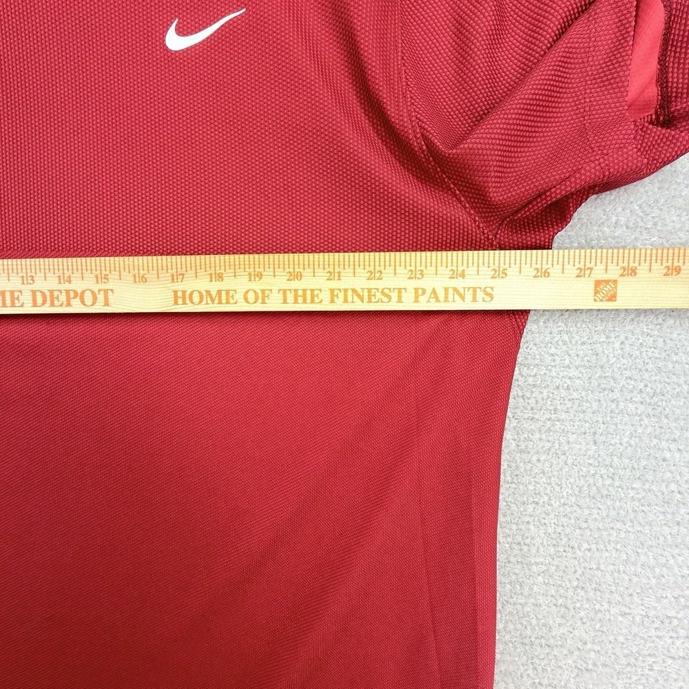 Nike Tiger Woods Golf Shirt Mens XXL Sunday Red Dri-FIT Mock Neck CU9526-677